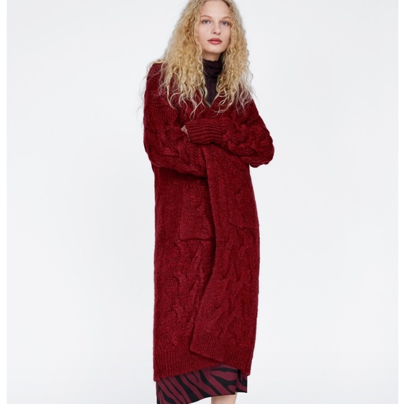 long cardi zara